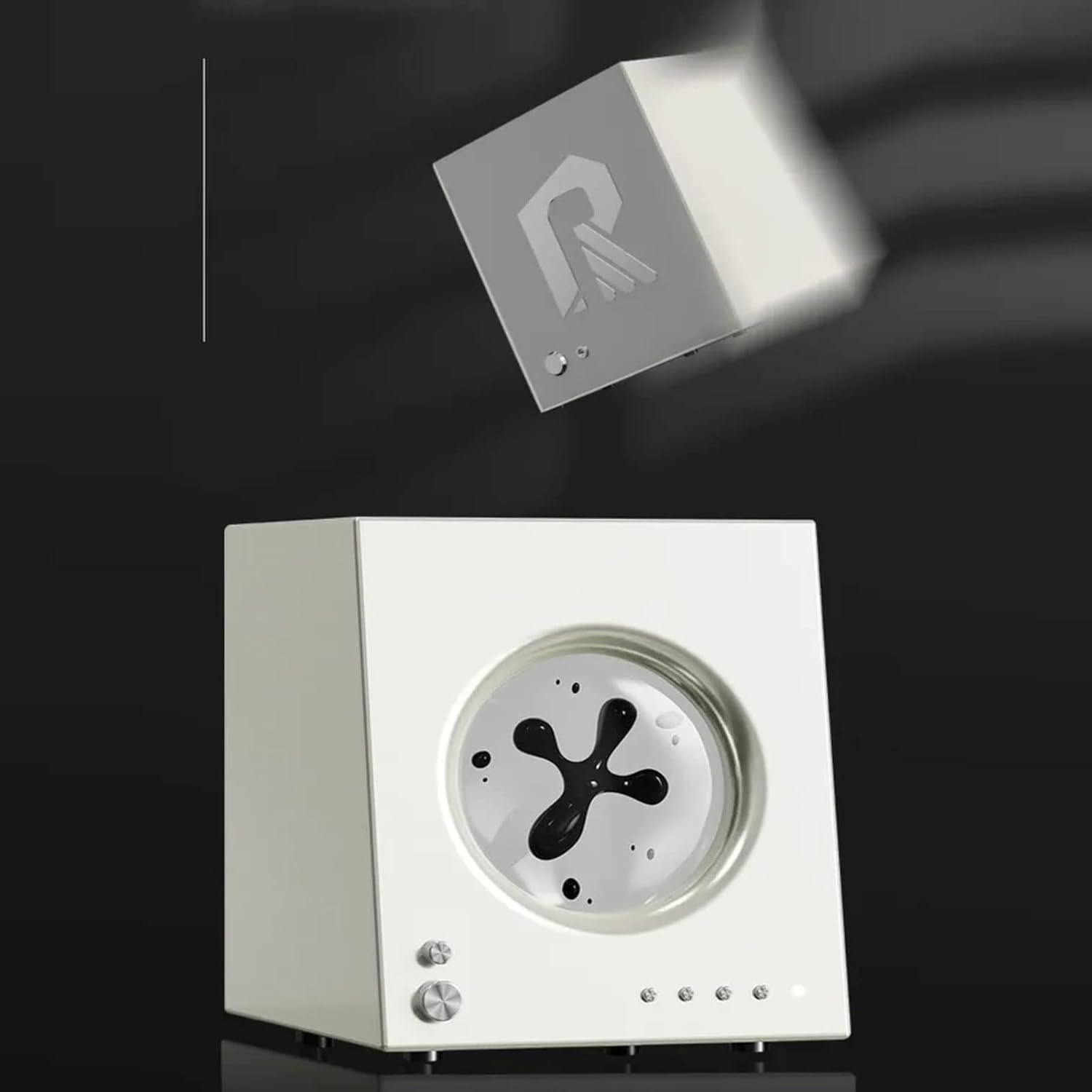 magnetic fluid speaker portable wireless speaker with 50w subwoofer 12h playtime multicolor magnetic fluid silver appearance bluetooth 5 1 magnet