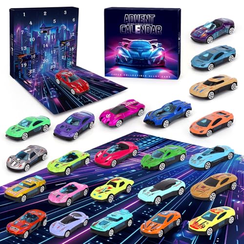 Calendario de Adviento de coches infantiles para regalar a niños de 3 a 12 años