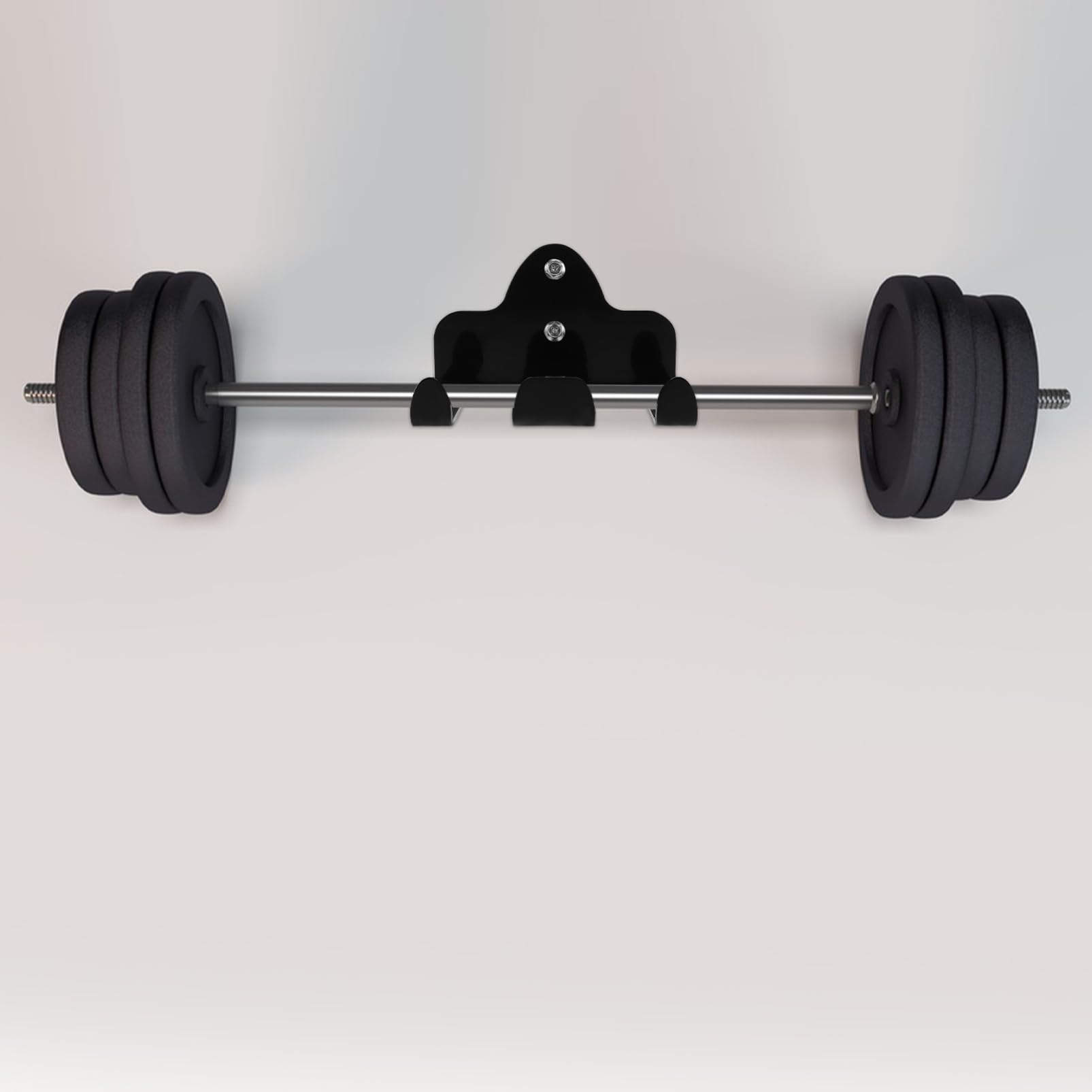 Supporto per Bilanciere da Parete Rastrelliera Portaoggetti Verticale per Bilancieri Organizzazione Salvaspazio per Casa e Palestra Accessorio di Stoccaggio Sicuro