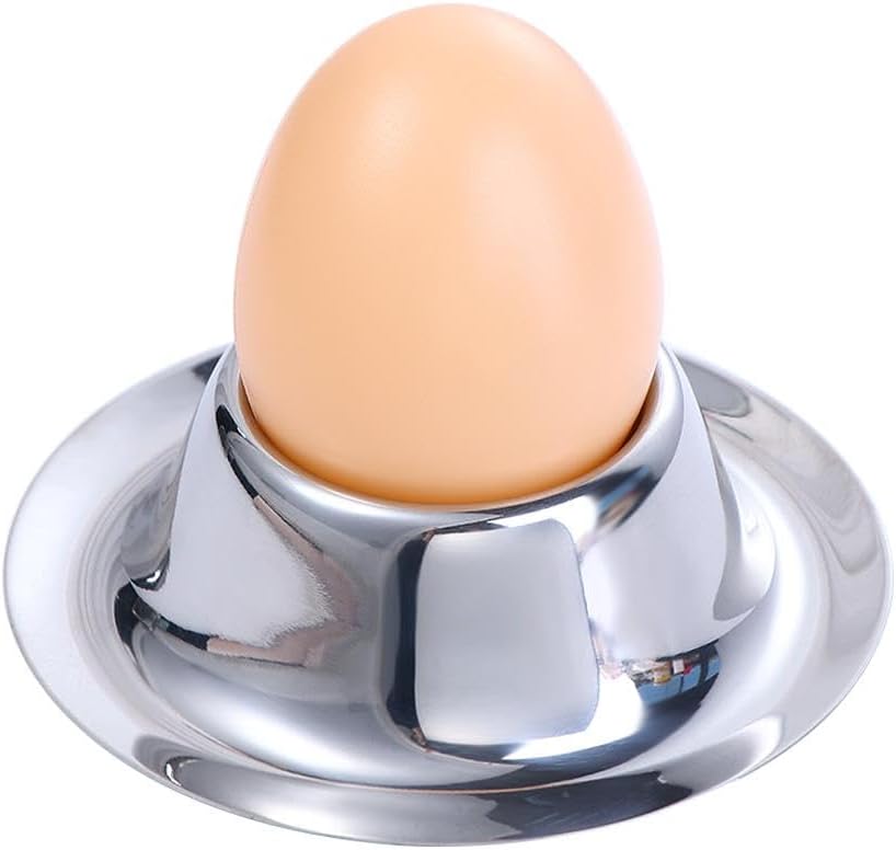 2 Pcs Stainless Steel Egg Cup Holders, Kitchen Breakfast Egg Holders for Soft Hard Boiled Eggs, Mini Cooking Tool Kitchen Gadgets