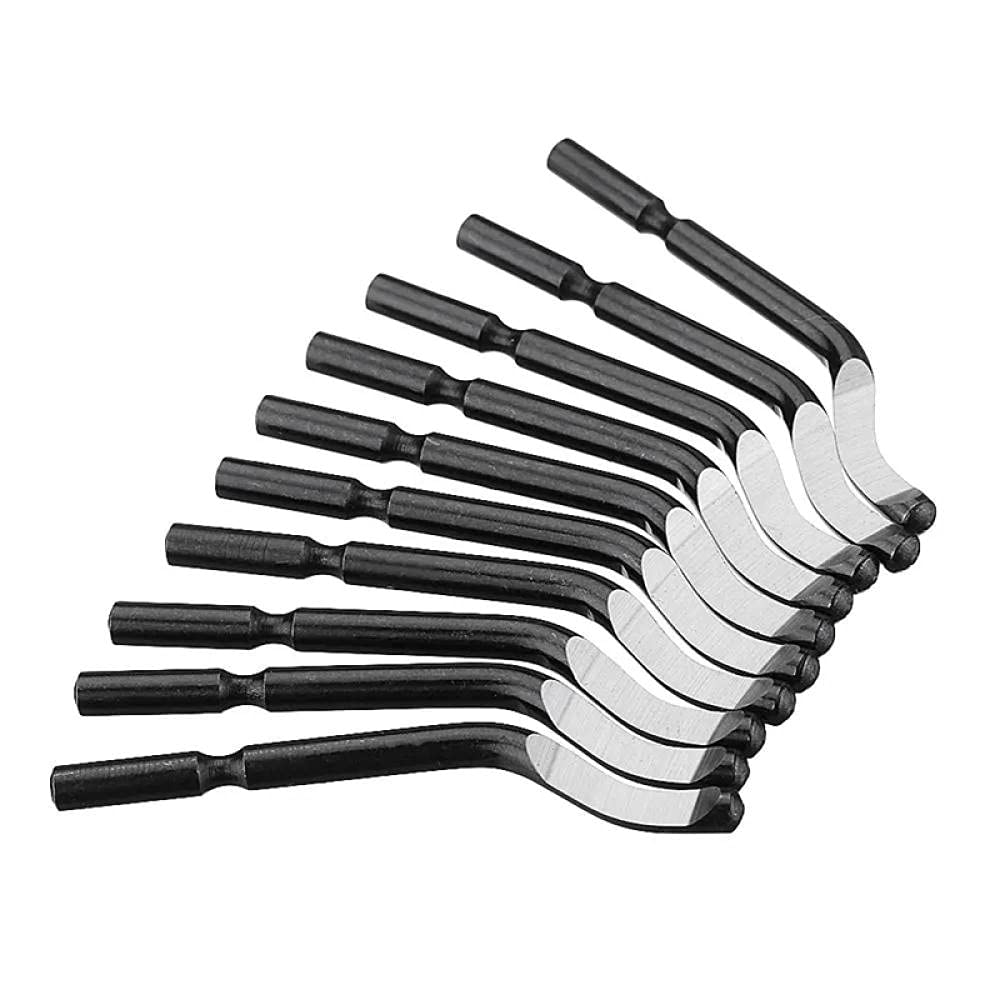 Handentgratungswerkzeug, Grat Griff Schaber Entgraten Werkzeug + 10 stücke Entgraten(NG1000 Handle)