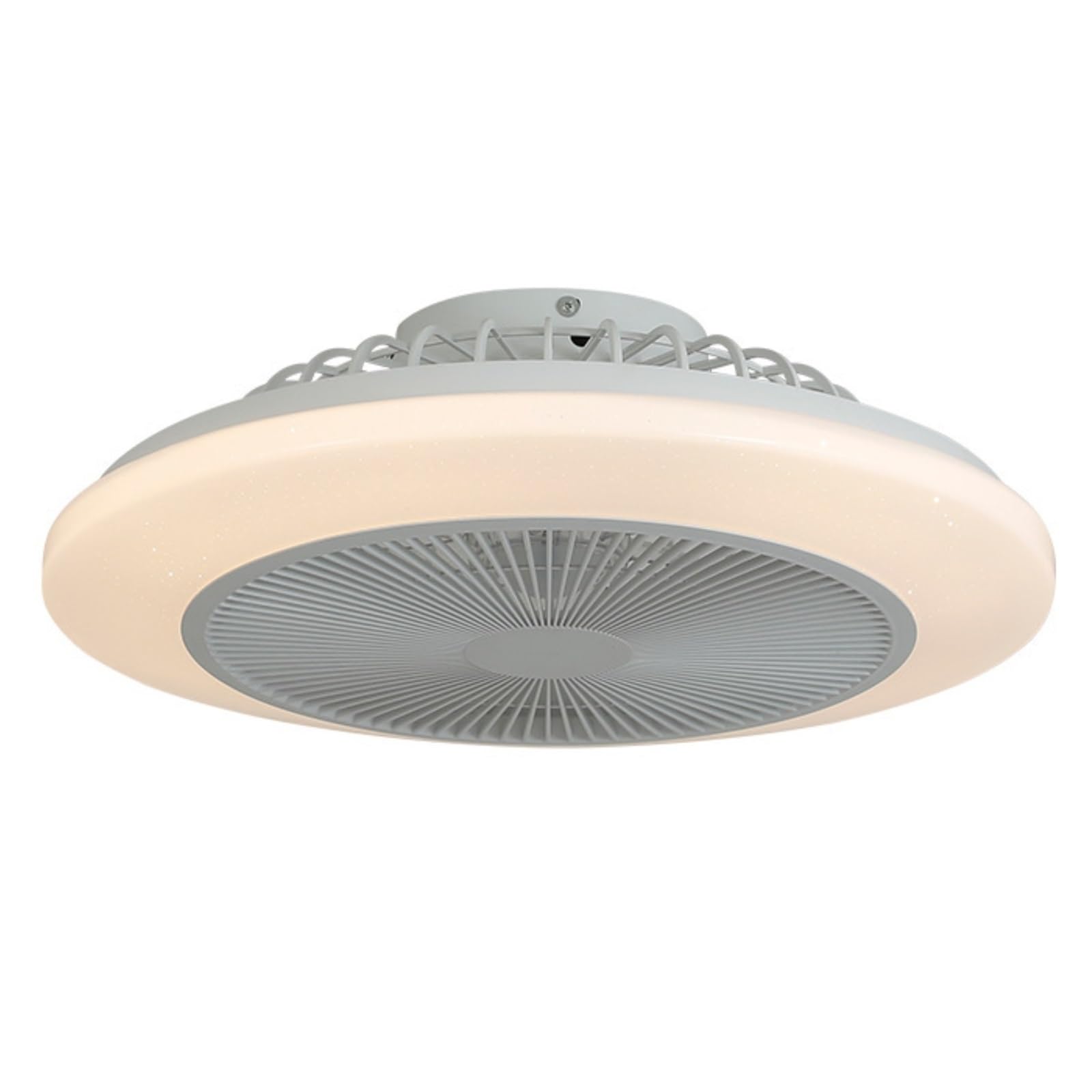 ERETYRET Fan Light Living Room Hall Main Round RGB Colorful Bedroom Ceiling Zhongshan Home Decoration Lighting Quiet Cooling