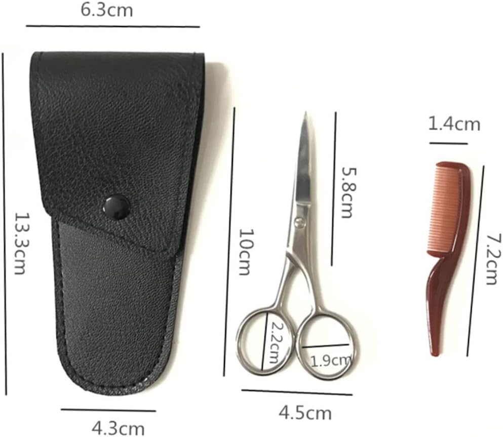 Stainless Steel Eyebrow Scissors for Women Brow Trimmer Mustache Scissors Hair Cutting Shears Meridian Trimmer for Women