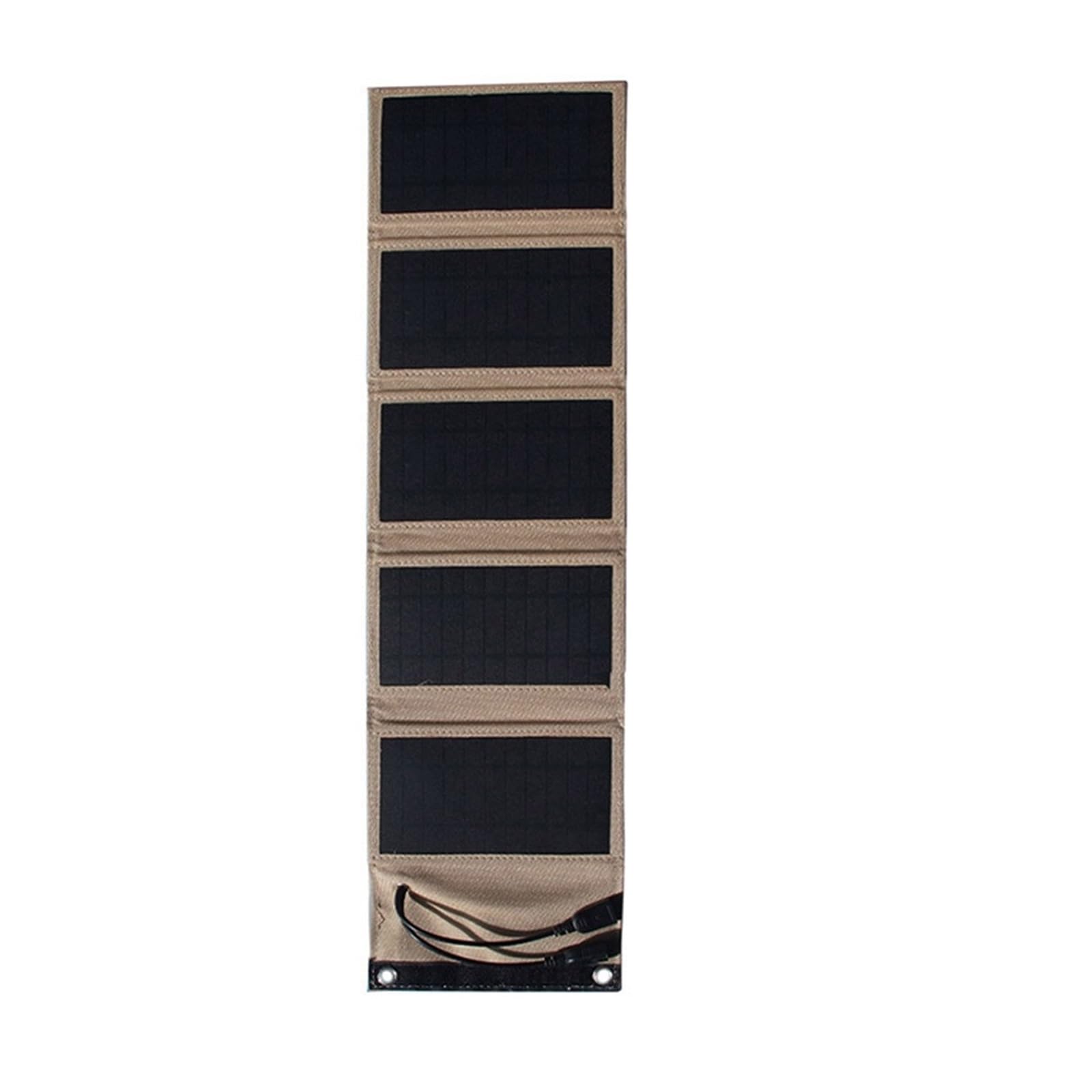 Panel słoneczny 2USB Przenośny Składany Wodoodporny do telefonu komórkowego Power Bank Ładowarka Outdoor Camping Turystyka Wędkarstwo Zapewniamy Wydajną Niezawodną Energię(10w beige)