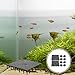 ULTECHNOVO 10pcs Fish Tank Bottom Plate, Aquarium Sand Divider PVC Gravel Board Aquarium Substrate Stratum Splicing Aquarium Accessory
