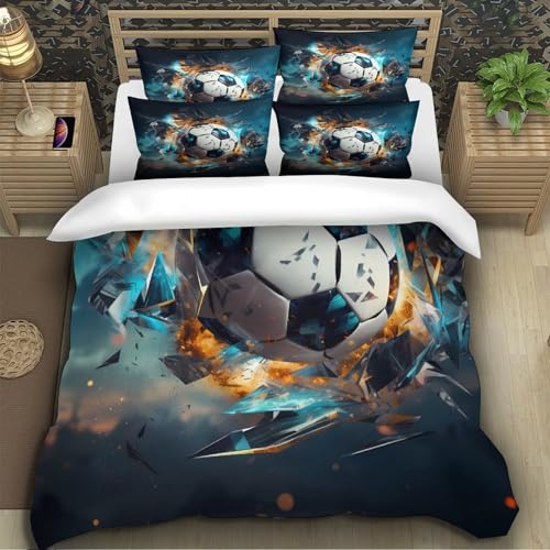 Parure de lit foot respirante et douce en microfibre 3D 140x200 - 5