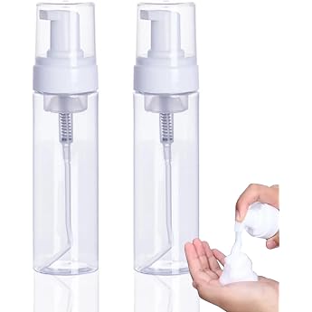 PEPAX Soap Dispenser Bottle 200 ml Pack of 2 Plastic Pump Dispenser
