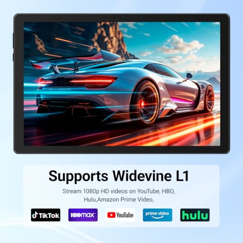 Image of Jeazans Tablet, 10.1 inch Android 16 Tablet, 20GB RAM 64GB ROM 1TB Expand, 6000mAh Battery, Dual 5MP+8MP Camera, 1280x800 IPS HD Touchscreen, Widevine L1, Wi-Fi 6 BT 5.4 GMS Certified, Face Unlock