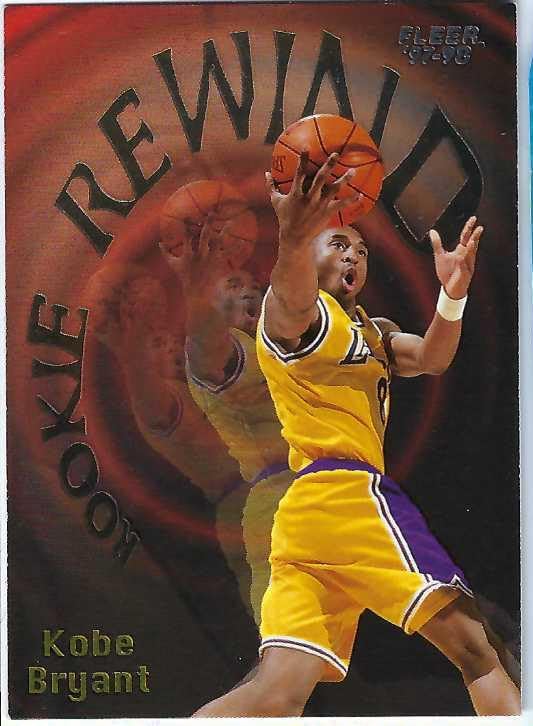 KOBE BRYANT 1997-98 Fleer Rookie Rewind #3 Basketball Card Los Angeles Lakers