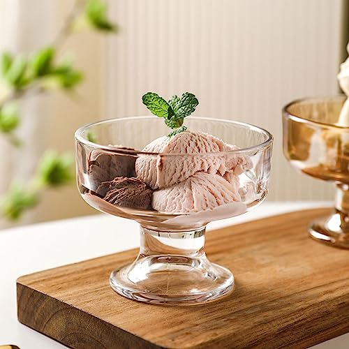 Kingrol 6 Pack Crystal Glass Dessert Bowls, 6.5 oz for Ice Cream, Fruit, Pudding, Snack, Cereal, Nuts - Premium Serving Dishes, Mini Trifle Bowl by Kingrol - Used condition - Image 8