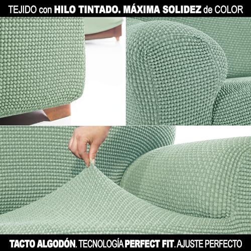 SOFASKINS® super elastischer überzug, Sofabezug 3 sitzer, atmungsaktiv, bequem und langlebig, Sofa überzug, Einfach anzubringen, Maße (180-230Cm), Farbe Türkis