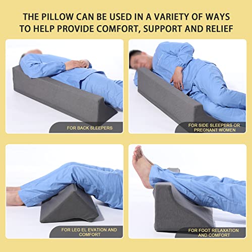 Fanwer 34In Wedge Pillow For Sleeping,Bed Wedge Pillows For After Surgery Body Positioners, Triangle Foam Wedge Pillow For Side Sleeping, For Pregnancy thumb #5