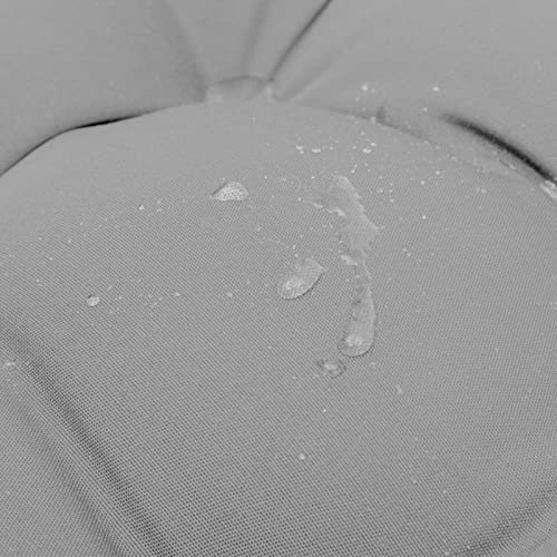 Qilloway Indoor/Outdoor High Back Chair Cushion For Adirondack,Spring/Summer Seasonal All Weather Replacement Rocking Chair Cushions. (Grey) #TOP4
