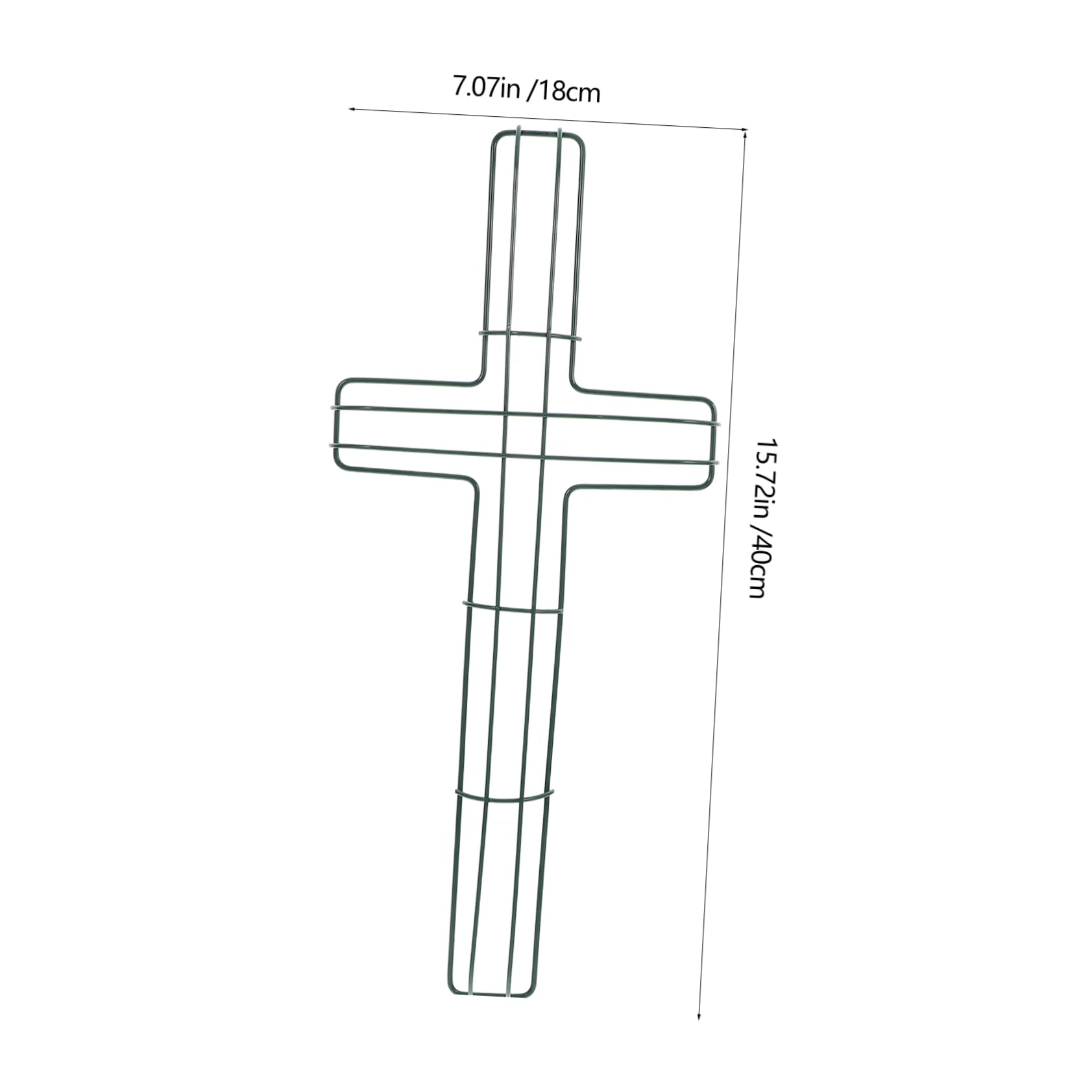 IMIKEYA Easter Wreath Frames Shaped Wreath Rack DIY Wreath Making Tool Sturdy Smooth Frame Green