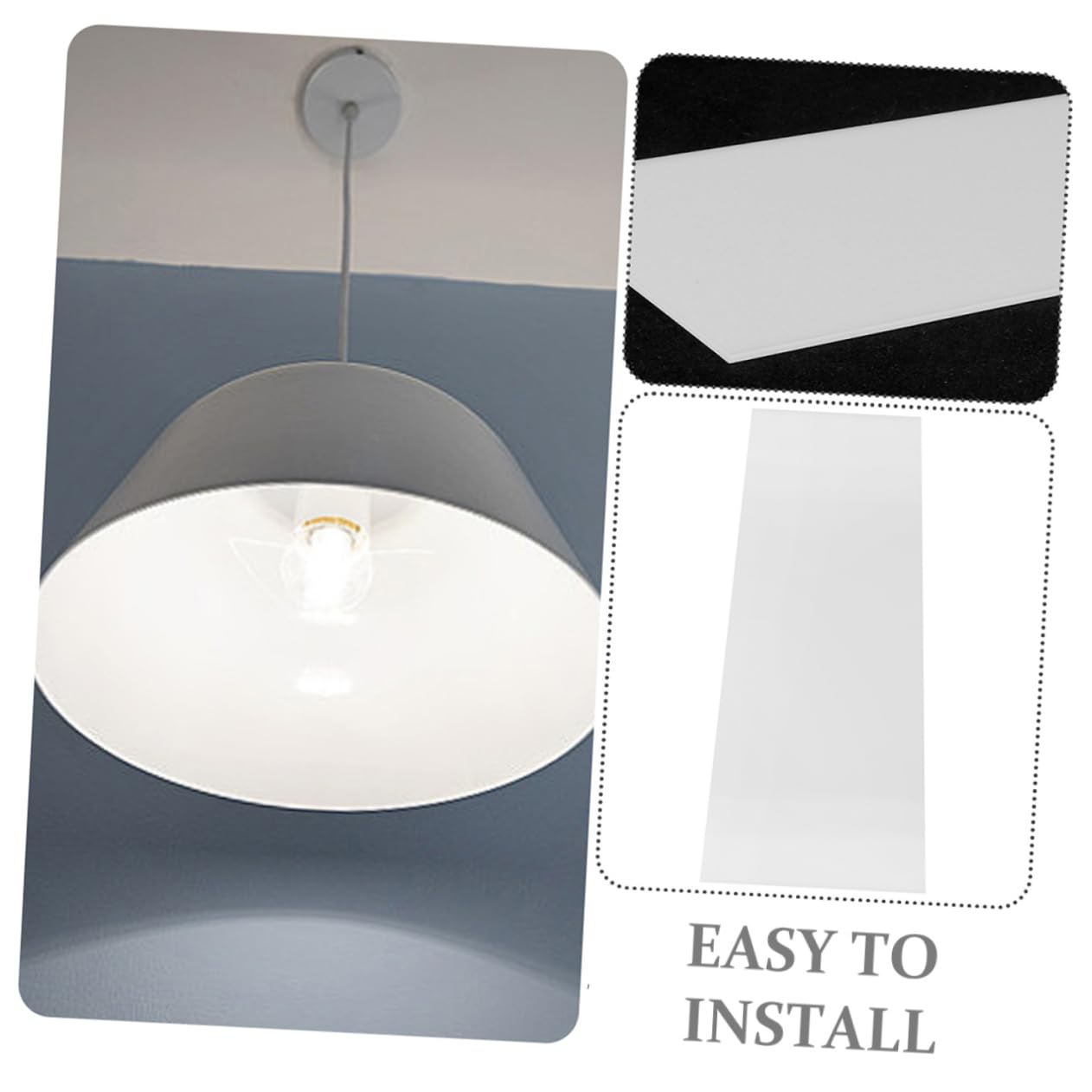 Holibanna Light Barrier for Ceiling Light Led Ceiling Fixture Diffuser Plate Lampshade Accessories