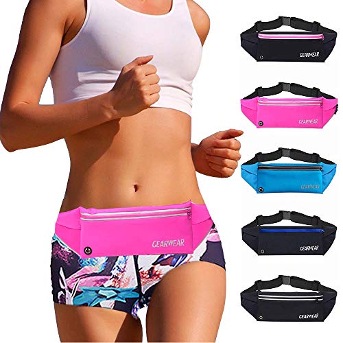 GEARWEAR Running Waist Belt Fanny Pack Phone Holder for iPhone XR XS MAX