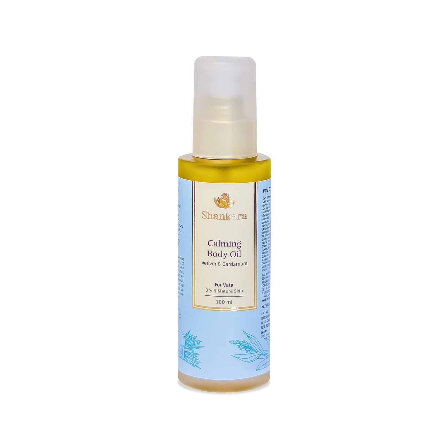 Shankara Calming Body Oil with Pure Essential Oils, Vetiver, and Cardamom, Providing Nourishing Hydration for Soft and Supple Skin (100 ml) - Ideal for Dry and Mature Skin-image-29