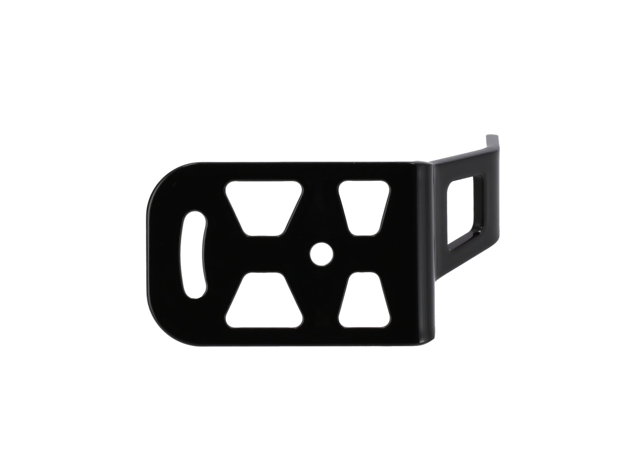 Kennzeichenhalter seitlich, aus Edelstahl, Schwarz - für Simson S50, S51, S