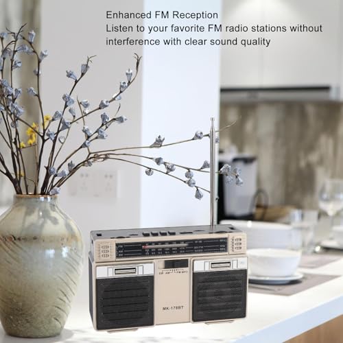 Radio portátil AM FM SW con Bluetooth y batería recargable miniatura 5