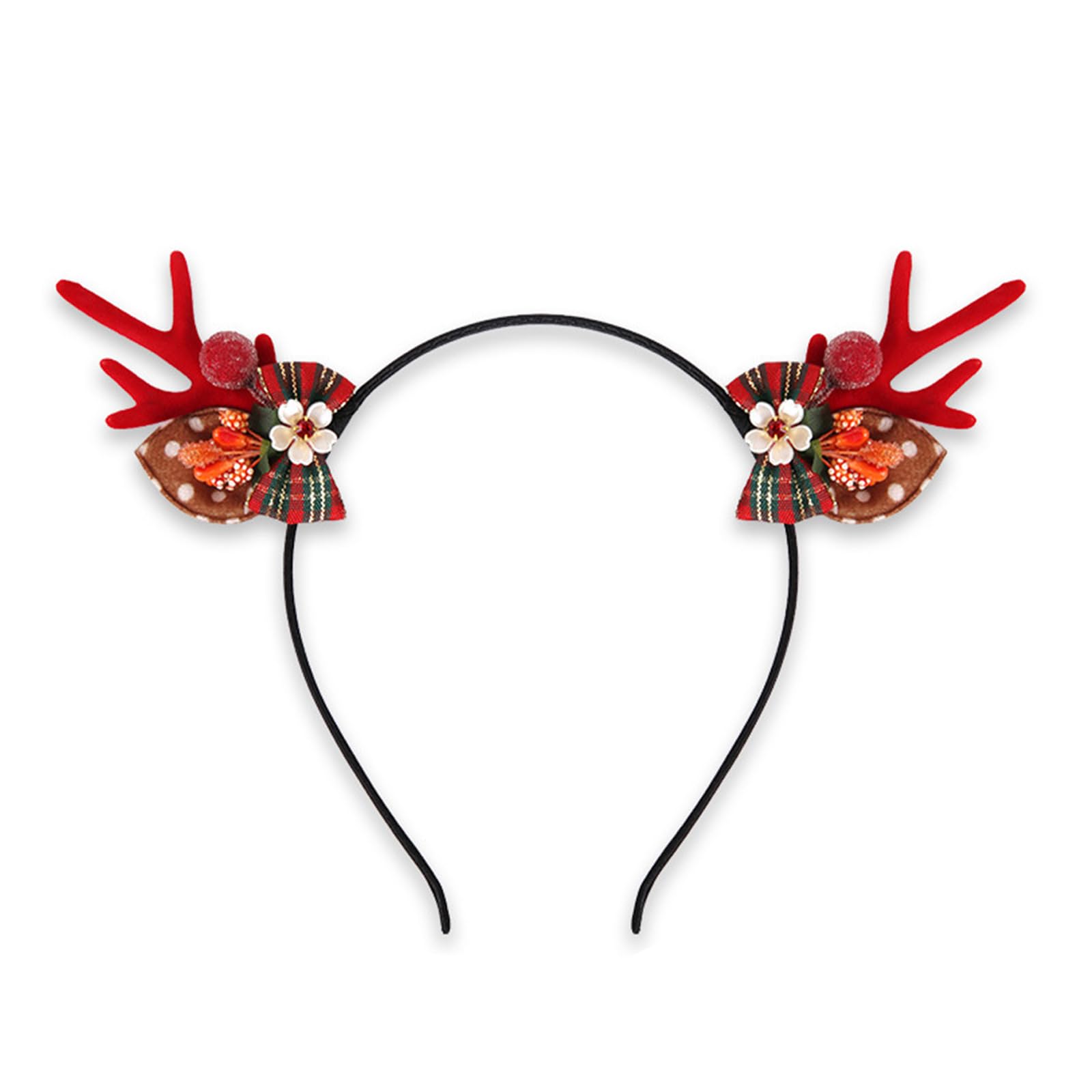MICFENY Reindeers Antlers Headpiece For Adults Festives Costume Parties Decorations Comfortable Wear