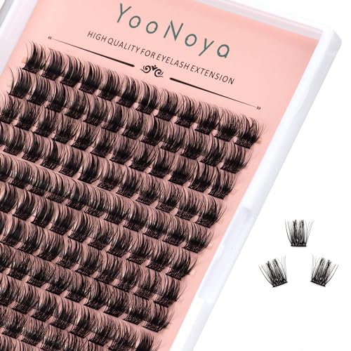 YOONOYA Pestañas Postizas 12mm, 144 largas y esponjosas pestañas de visón!