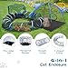 Tivray Outdoor Cat Enclosure, 4-in-1 Cat Tent Outdoor Pet Playpen with Tunnel, Portable Catio Play Pen for Outside and Indoor Cat Enclosure with Storage Bag for Kitty and Small Animals