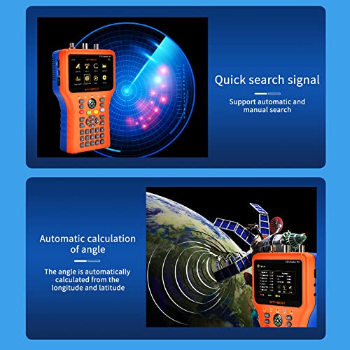 Moniss V8 Finder Pro Localizador de sinal de TV Medidor DVB-S/S2/S2X/T/T2/C Receptor de sinal Visor
