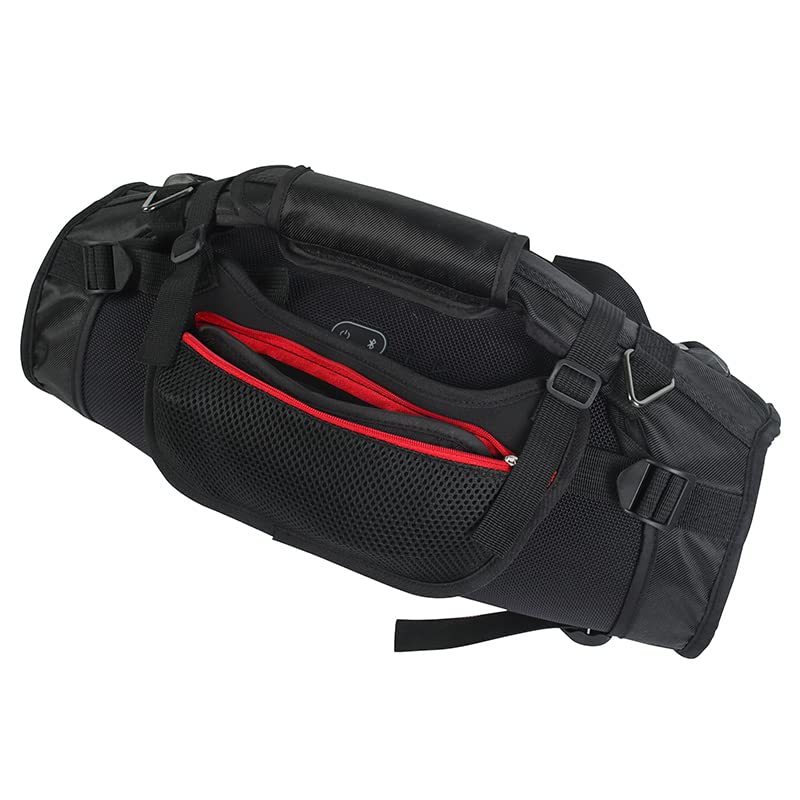 Estuche de viaje para JBL Boombox3, bolsa de almacenamiento para altavoz portátil con correa para el hombro, 2 bolsas laterales de malla y bolsa de alimentación