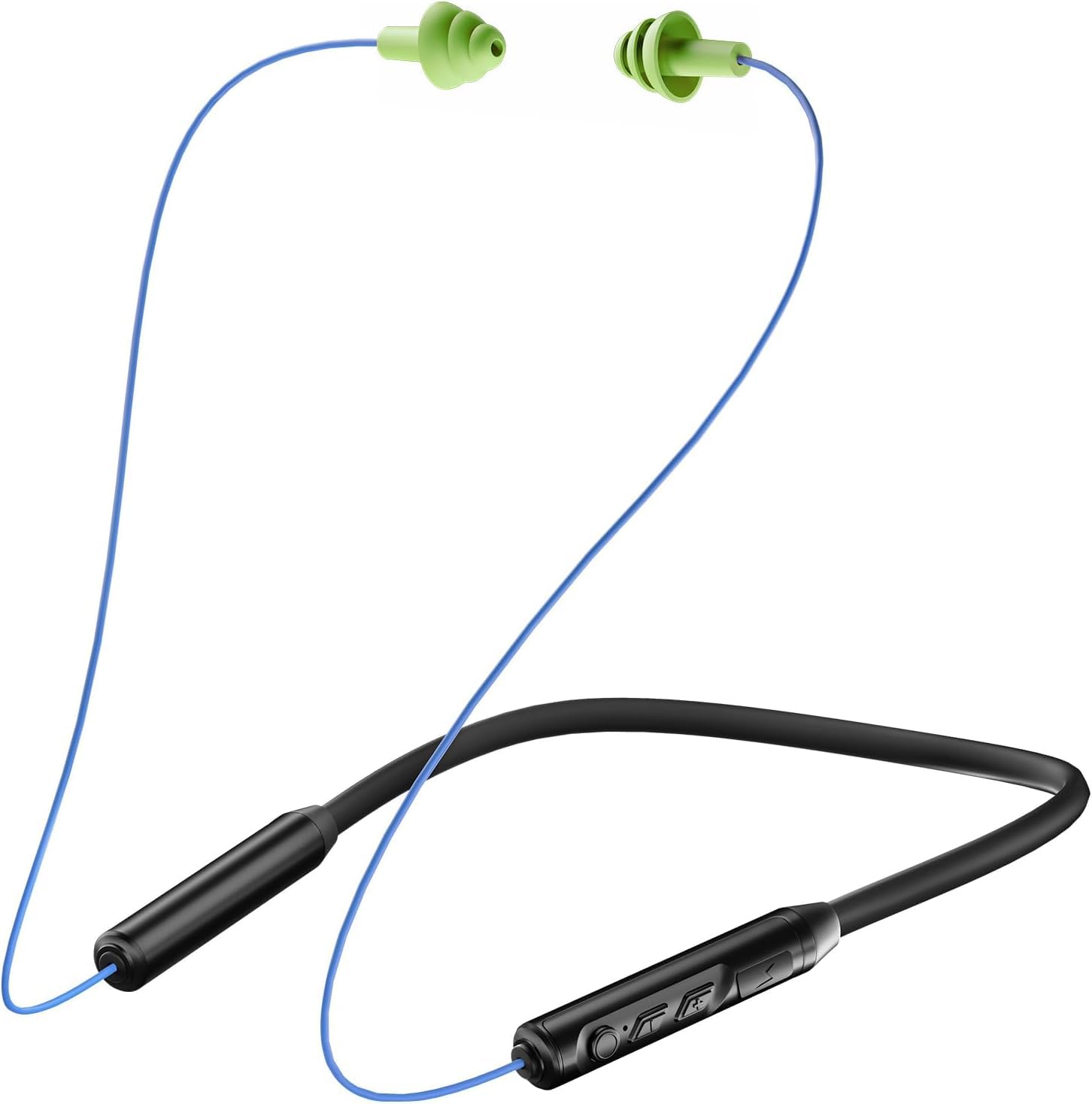 MIPEACE Bluetooth Earplug Headphones Neckband Wireless Earbuds earplugs-29db Noise Reduction isolating in-Ear earplug Earphones with Controls IPX6 sweatproof