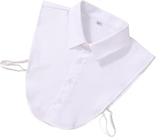 [ハルジオ] つけ襟 メンズ シンプル 無地 男性用 付け襟 つけえり 角襟 襟 えり 偽襟 クールビズ ワイシャツ シャツ 襟だけ ホワイト ブルー グレー 白 青 灰色 水色