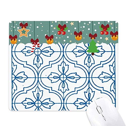 Alfombrilla de ratón de alta calidad Blue Talavera con ilustración fina decorativa