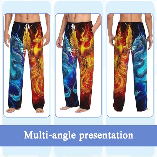 Funny Men's Pajama Pants Super Soft Sleep Lounge Pants Lightweight Pjs Bottoms with Pockets Drawstring for Men2
