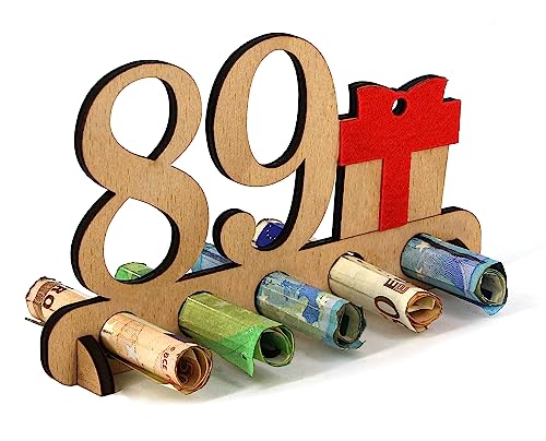 Giftota - Regalo de 89 cumpleaños de Madera - Regalo para el 89 cumpleaños - Aniversario de cumpleaños - Regalos de Madera - Regalos para Amigos, Familiares