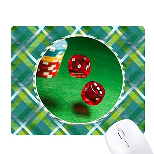Tapis de souris dés table verte contre la fatigue du poignet sur bureau