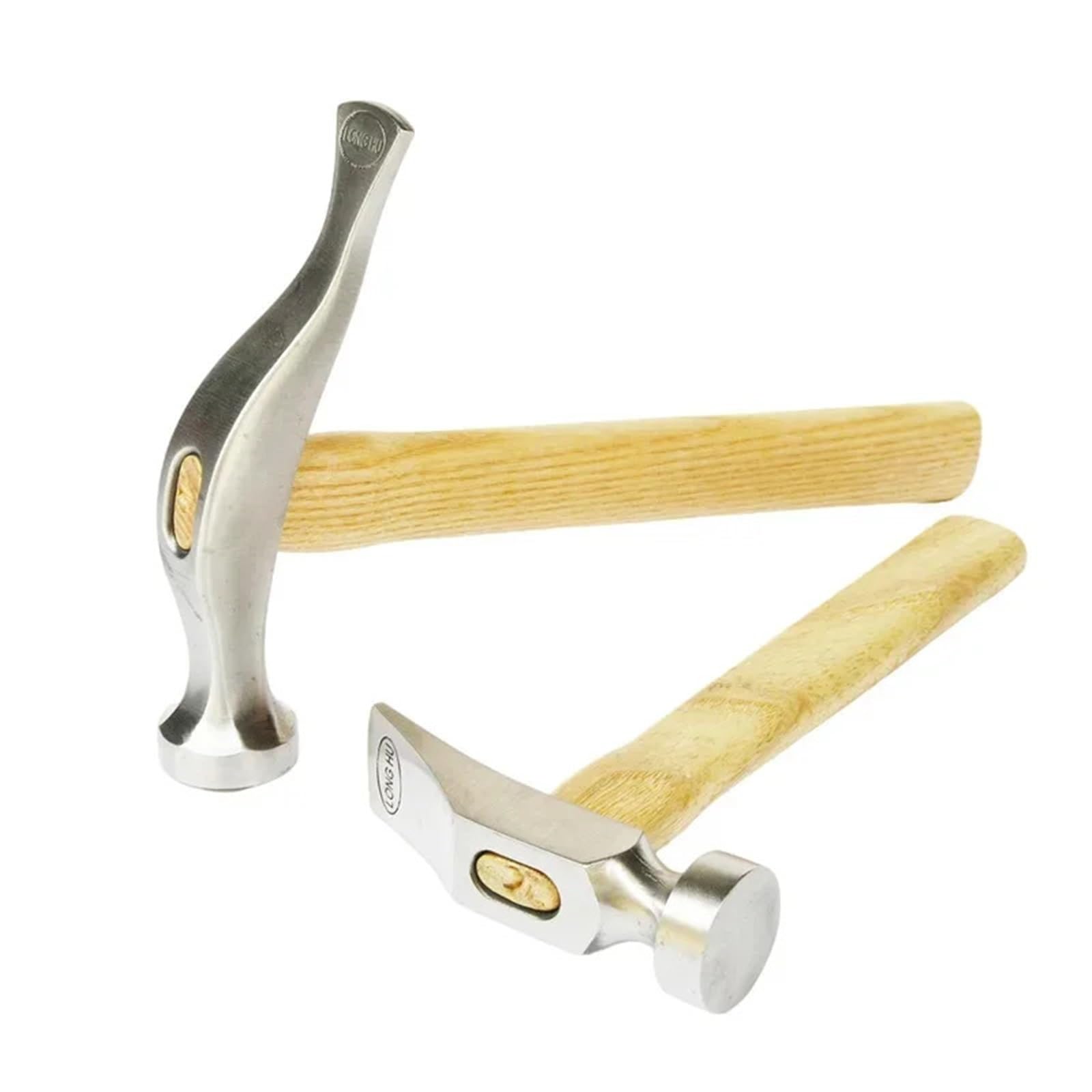 Strumento con manico in legno fatto a mano superiore martello da carpentiere for maschiare i punti a, allacciare e realizzare scarpe(Color 2)