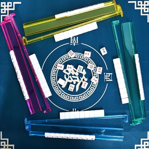 Mahjong Racks con Pushers Set de 4 piezas miniatura 3