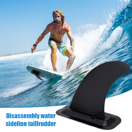 Riisoyu Sup Finne, Abziehbare Universal Surfboard Finne mit 2 Zubehör 9 Zoll Abnehmbare Center Fin Sicher Verstärkt Surfboard Flossen für Stand Up Paddle Board Longboard Surfboard