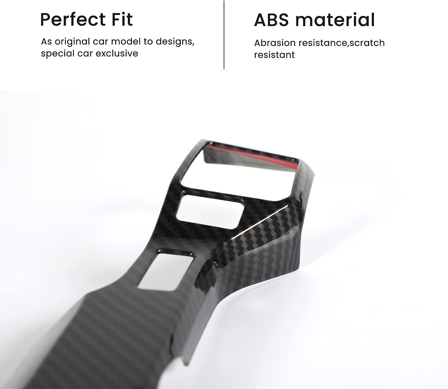 Voodonala for 4runner Steering Wheel Cover Decoration Trim fit Toyota Tacoma 2014-2021 Tundra Sequoia 2018-2021 Toyota 4runner SUV 2010-2021 (6 Holes)
