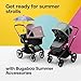 Bugaboo Dual Comfort Seat Liner Fully Reversible to Regulate Body Temperature, Compatible with All Bugaboo Strollers-Midnight Black