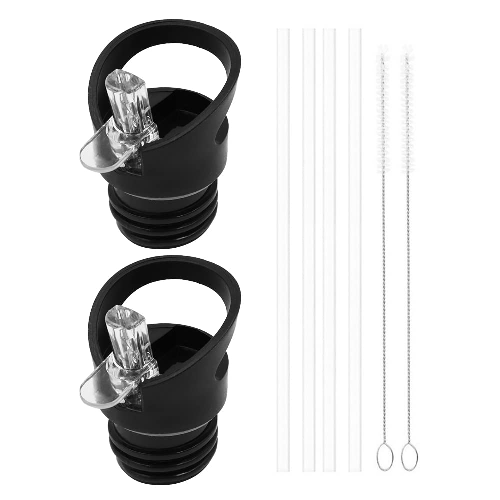 coperchi di Cannuccia a Bocca Larga e 4 cannucce, 2 spazzole di Cannuccia per Borraccia Hydro Flask