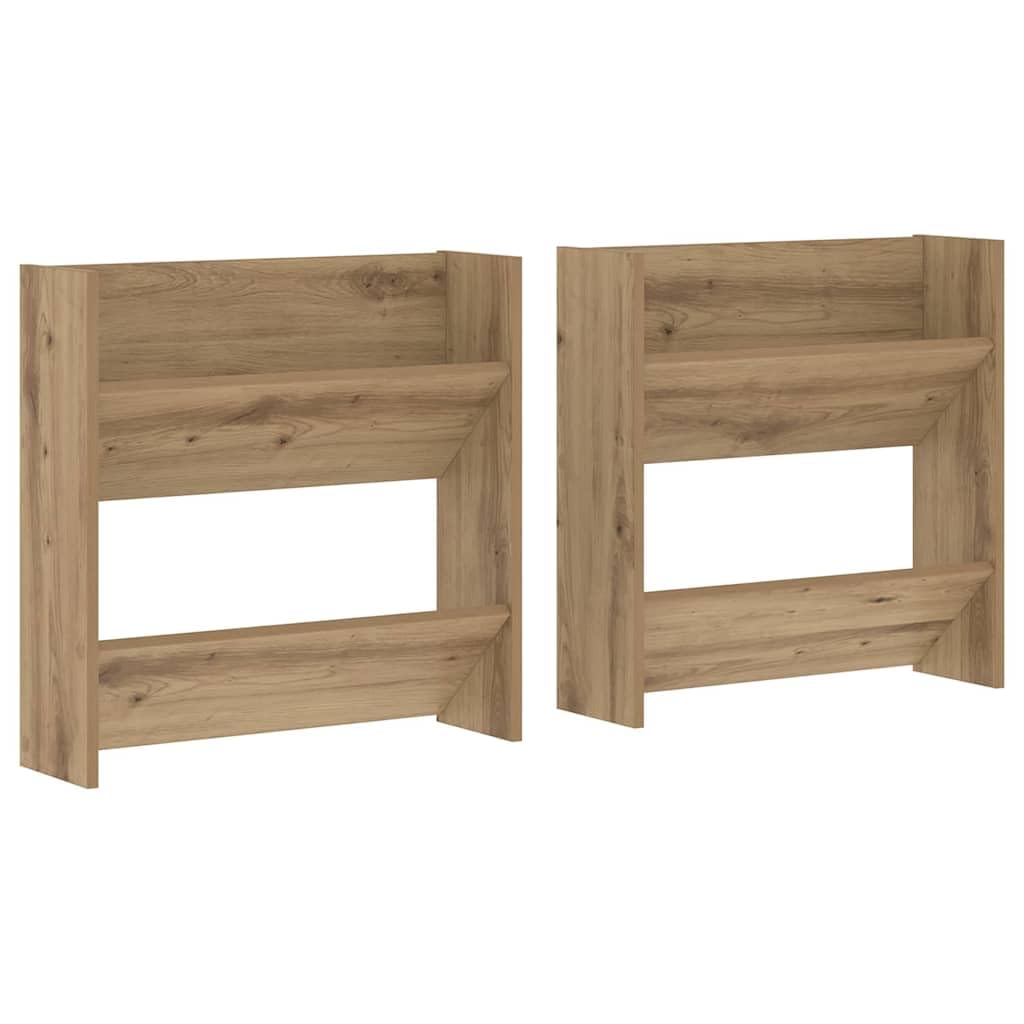 Schuhschrank, 2 Stück, 60 x 18 x 60 cm, technisches Holz