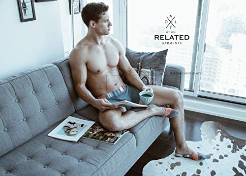 RLTD Men's Boxer Brief Socks Matching Underwear Set, Shield, X-Large, 3 Piece 1 Pack