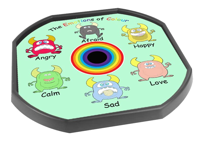 The Colours of Emotion Vinyl Tuff Tray Insert - 86 x 86 cm - Ideal for Mini Tuff Spot Tuff Tray - Tuff Tray NOT Included