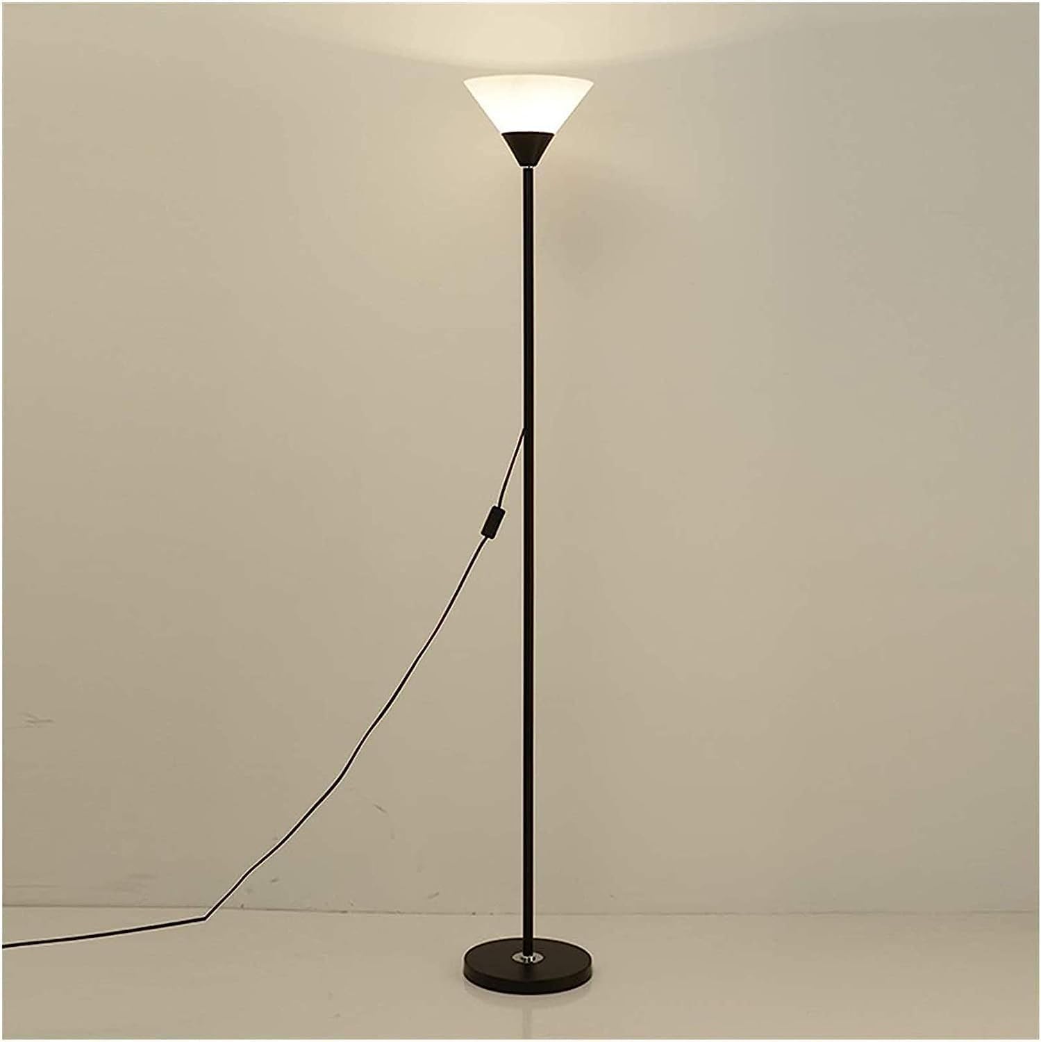 Floor Standing Modern| Up Lighter Simple Floor Light Fixture| Floor Lamp with Switch| Minimalist Led Floor Lamps| Living Room Corner| Torchiere Floor Lamp| Corner Standing Lamp (128cm)-image-32