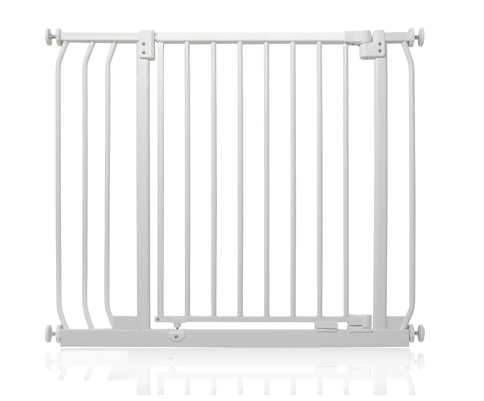 Safetots Elite Pressure Narrow Safety Gate, 65.5cm - 74.5cm, Matt White, Narrow Pressure Fit Stair Gate, Baby Gate for Doors Hallways and Spaces, Safety Barrier, Easy Installation — view 63