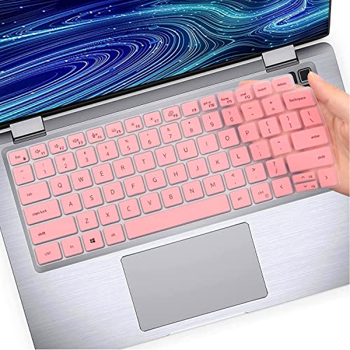Image of Keyboard Cover Skin for Dell Latitude 3440 3450 5450 5440 5430 5431 5420 14 inch, Latitude 14 inch 7450 7440 7430 7420 7410 9420 9430, Latitude 16 inch 7650 7640, Latitude 9520 9510 7520 15.6 inch 2024-2022-Pink