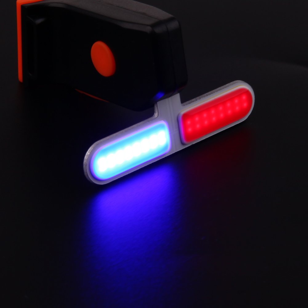 أضواء الدراجة الجبلية ضوء الدراجة الهوائية ضوء الشرطة Led أحمر أزرق خلفي قابل للشحن Usb مصباح خلفي للدراجة Amazon Ae المنزل
