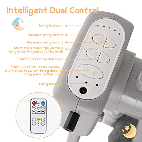 image for Mingyall Electric Cradles Baby Bassinet,Baby Bassinet with Remote Cont
