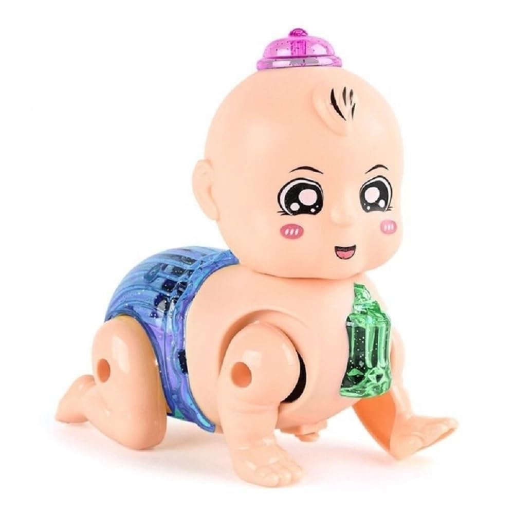 VGRASSP Crawling Baby Toy with Light and Music, Battery Operated Manual Head Twist Walking Cute Adorable Gift (B0CKP989WV) Amazon Price History, Amazon Price Tracker