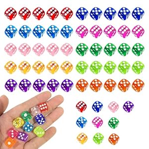 Shpujun 50 Stück Bunte Würfel Set TJSAIA